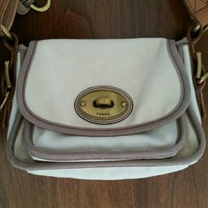 Fossil Long Live Issue 54 cream off-white purse